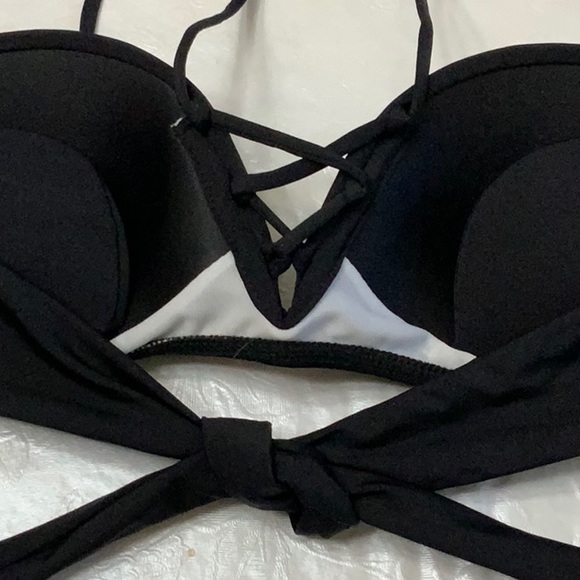 Lisa Blue Splash of Color top/TEMPLE DANCER bikini bottom - Black (#35) - Picture 4 of 16